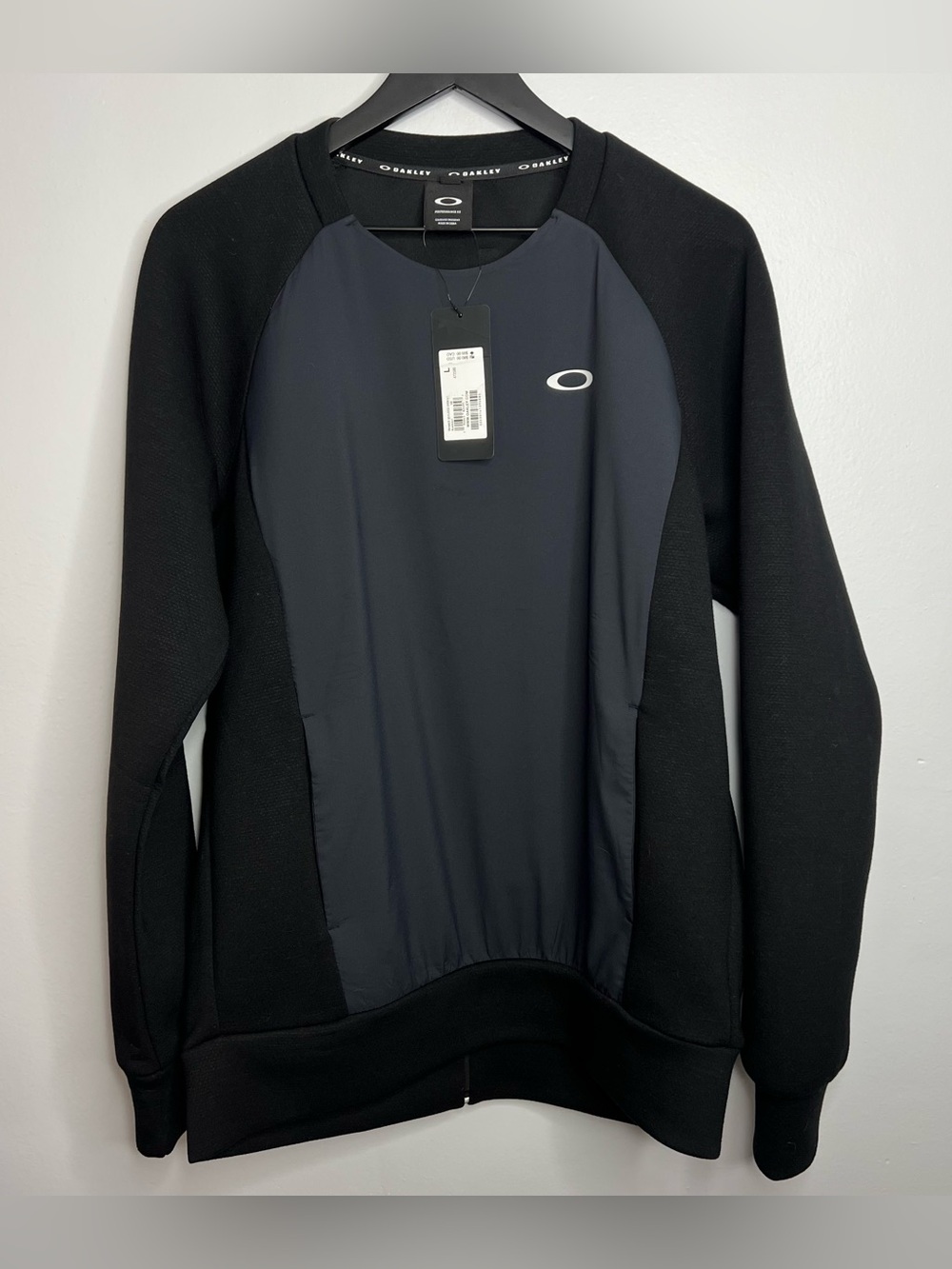 Oakley Enhance QD Fleece Crew 9.7 Pullover Mens Large Black NWT